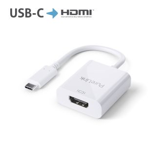 Premium Active 4K USB-C / HDMI Portsaver Adapter, weiß