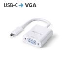 Premium Active 2K USB-C / VGA Portsaver Adapter, weiß