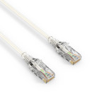 Premium Slim Cat.6 Patchkabel, RJ45, UTP, LSZH – 0,25m, weiß