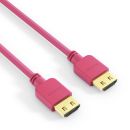 SuperThin 4K Premium High Speed HDMI Kabel – 1,00m, magentarot