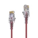 Premium Slim Cat.6 Patchkabel, RJ45, UTP, LSZH – 1,00m, rot