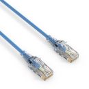 Premium Slim Cat.6 Patchkabel, RJ45, UTP, LSZH – 0,50m, blau