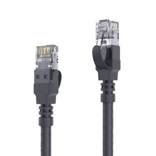 HDBaseT-zertifiziertes Cat.6a Patch-Kabel - 0.50m, schwarz