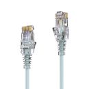 Premium Slim Cat.6 Patchkabel, RJ45, UTP, LSZH – 0,25m, grau