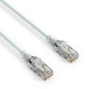 Premium Slim Cat.6 Patchkabel, RJ45, UTP, LSZH – 0,25m, grau