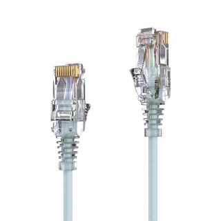 Premium Slim Cat.6 Patchkabel, RJ45, UTP, LSZH – 2,00m, grau