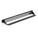 Premium 24 Port Keystone Patchpanel, 19” –...