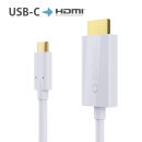 sonero USB-C auf HDMI Kabel - 2,00m - weiß