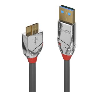 0.5m USB 3.2 Typ A an Micro-B Kabel, 5GBit/s,  Cromo Line