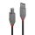 1m USB 2.0 Typ A an B Kabel, Anthra Line (Lindy 36672)