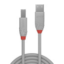 3m USB 2.0 Typ A an B Kabel, Anthra Line (Lindy 36684)