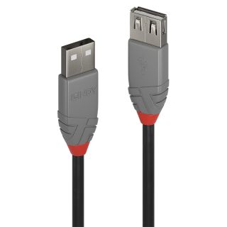 0.2m USB 2.0 Typ A Verlängerungskabel, Anthra Line