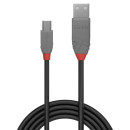 0,2m USB 2.0 Typ A an Mini-B Kabel, Anthra Line (Lindy...