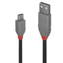 0.5m USB 2.0 Typ A an Micro-B Kabel, Anthra Line (Lindy...