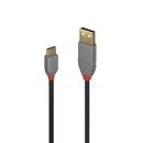 3m USB 2.0 Typ A an C Kabel, Anthra Line (Lindy 36888)