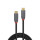 1m USB 3.2  Typ C Kabel, 20Gbit/s, 5A, PD, Anthra Line