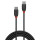 1m USB 3.1 Typ C Kabel 3A, Black Line (Lindy 36906)