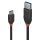 0,5m USB 3.1 Typ A an C Kabel 3A, Black Line (Lindy 36915)