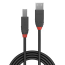 10m USB 2.0 Typ A an B Kabel, Anthra Line