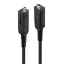 30m Fibre Optic Hybrid Micro-HDMI 4K60 Kabel mit abnehmbaren HDMI- & DVI-Steckern