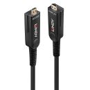 100m Fibre Optic Hybrid Micro-HDMI 18G Kabel mit abnehmbaren HDMI- & DVI-Steckern (Lindy 38326)